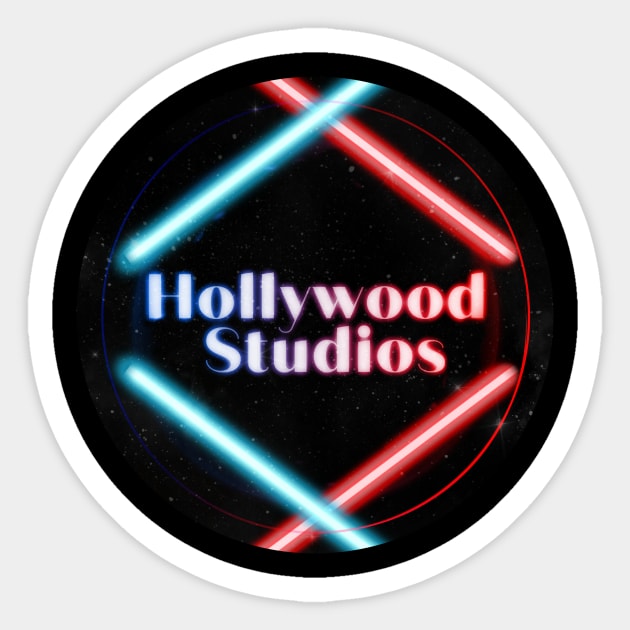 Hollywood Studios Neon Sign Sticker by Neverland_Novelties